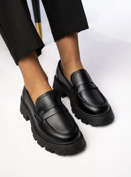 Damskie Mokasyny VIA GIULIA NERO