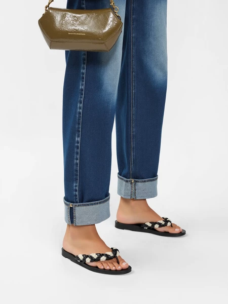 Damskie Klapki PEARLSTEP BLACK