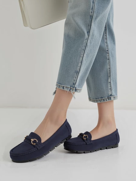 Mokasyny Elegante Granatowe