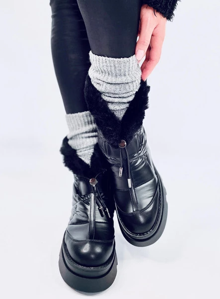 Śniegowce z futerkiem TAVARIS BLACK