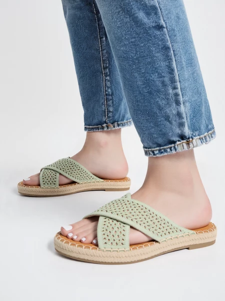 Damskie Klapki MIRA GREEN