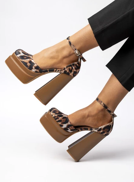 Damskie Czółenka na Platformie LEXORA LEOPARD