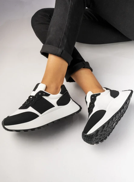 Damskie Sneakersy – Czarny & Biały RAVEN BLACK