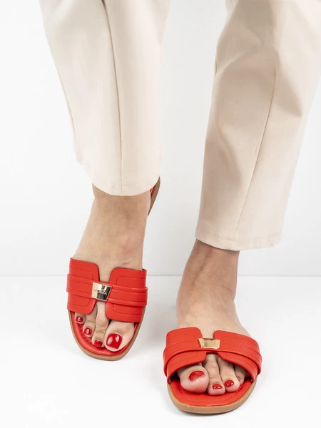 Klapki Aleksa w kolorze Red