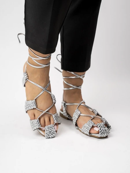 Sandały Aurora Silver
