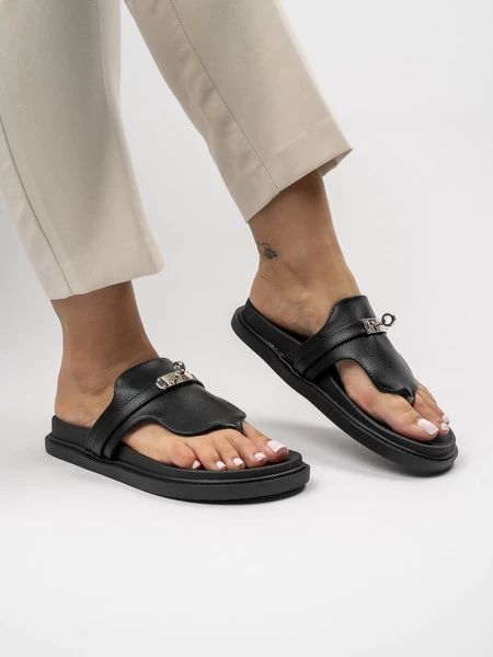 Damskie Klapki BLACK