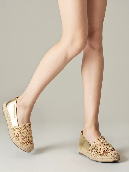 Espadryle Magika Złota