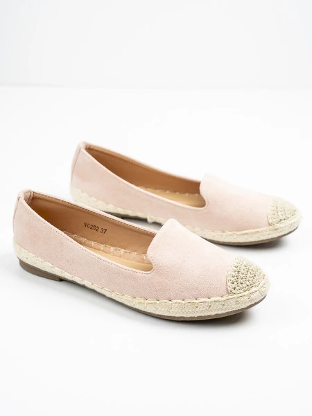 Modne espadryle damskie w kolorze ROSE