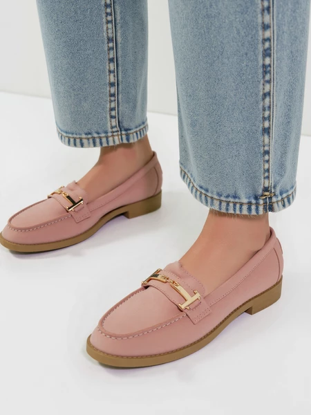 Damskie Loafersy EVANA PINK – Dziewczęcy Styl i Eleganckie Detale