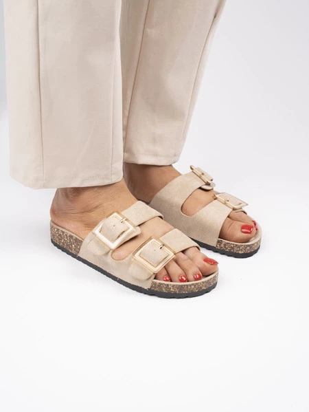 Sneakersy damskie eleganckie w kolorze Khaki