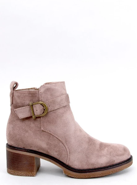 Botki na niskim obcasie DUNCANS KHAKI