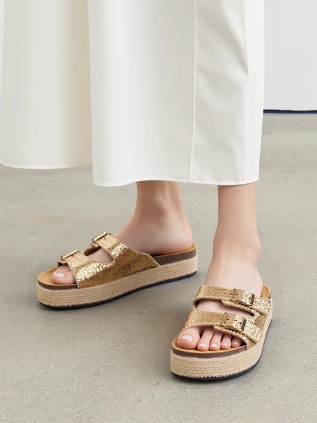 Damskie Klampki Atali GOLD