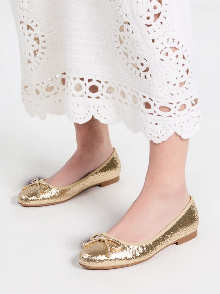 Damskie Baleriny ELVINA - GOLD