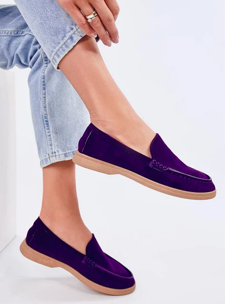 Mięciutkie mokasyny damskie JUSTT PURPLE