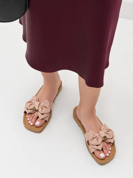 Klapki LUXY BOW PINK