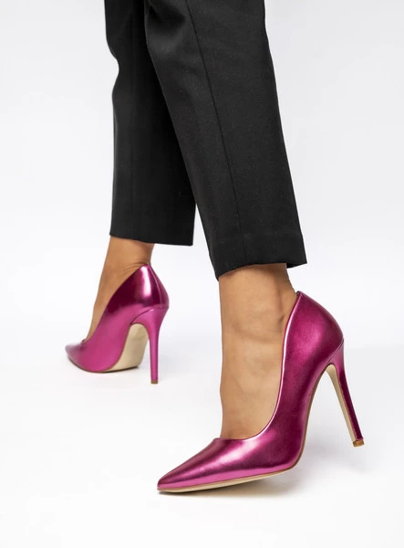 Damskie Szpilki LUMINA ROSE RED – Eleganckie Lakierowane Czółenka