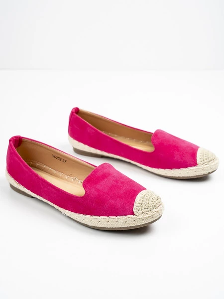 Modne espadryle damskie w kolorze Fuxia