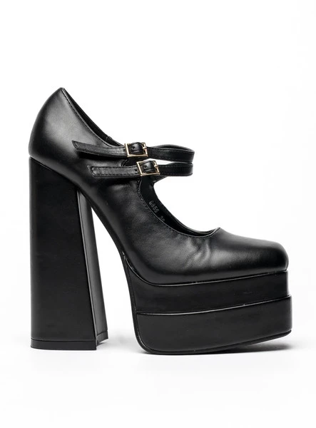 Czółenka na platformie LOIT BLACK 