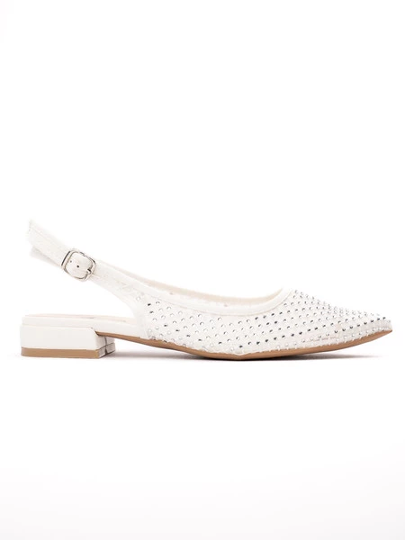 Modne czółenka w kolorze White