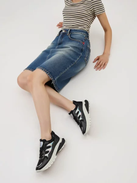 Damskie Sneakersy NEO SPORT BLACK/NOIR