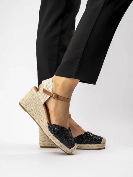 Damskie Espadryle BLACK