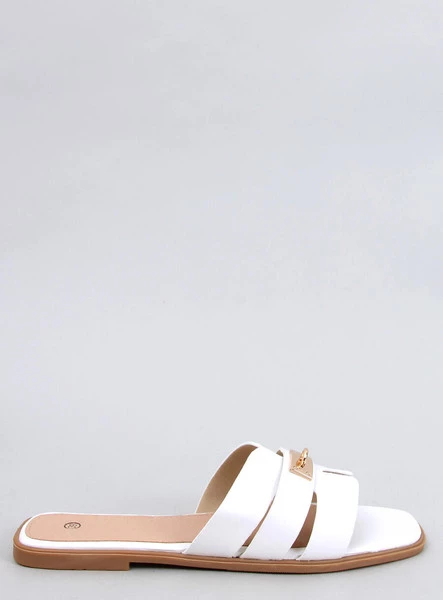 Klapki damskie DAUDI WHITE
